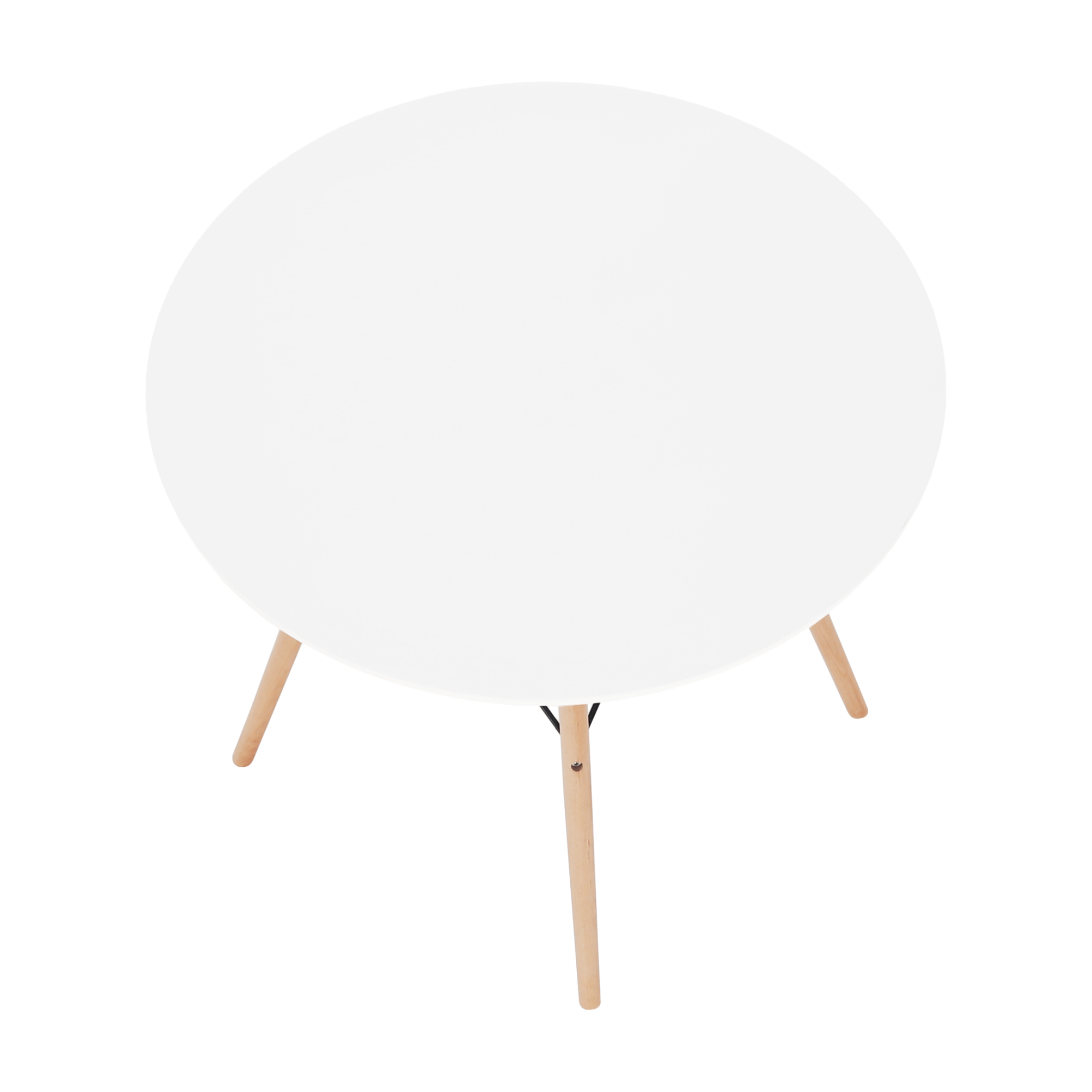 Masa de bucatarie, alba/fag, diametru 90 cm, GAMIN 2 NEW 90 — imaginea 15