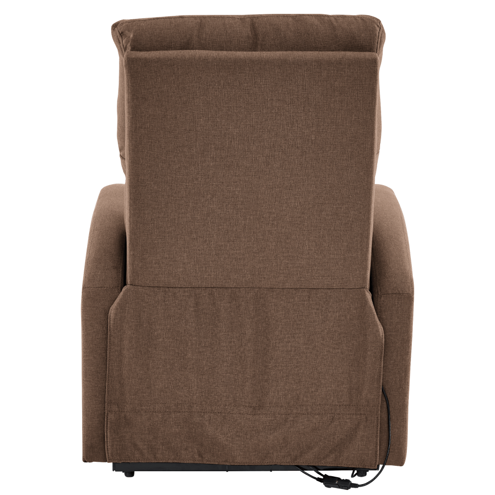 Fotoliu de relaxare pozitionabil, maro deschis, NERIS — imaginea 10