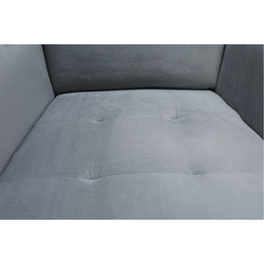 Fotoliu, material textil gri deschis/alb, RUFINO 3 NEW — imaginea 10