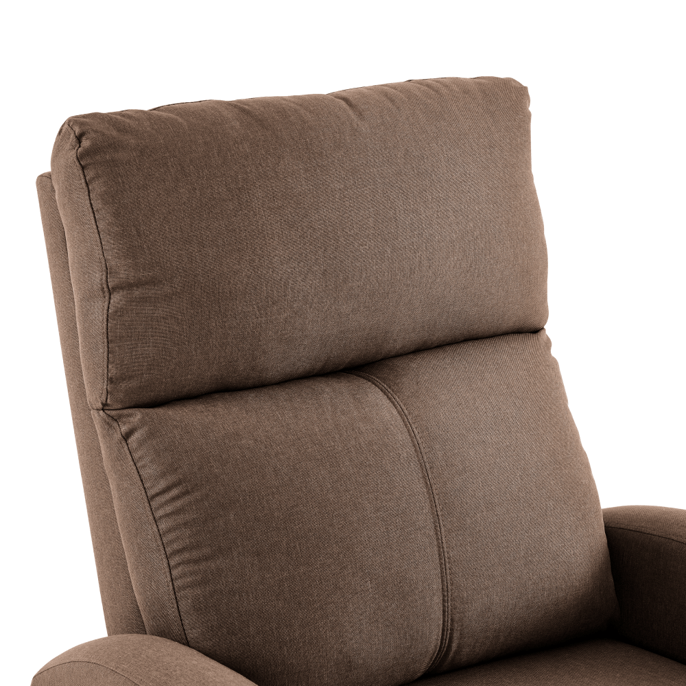 Fotoliu de relaxare pozitionabil, maro deschis, NERIS — imaginea 11
