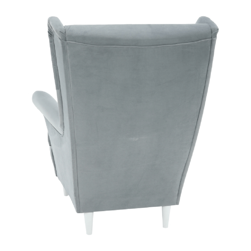 Fotoliu, material textil gri deschis/alb, RUFINO 3 NEW — imaginea 13