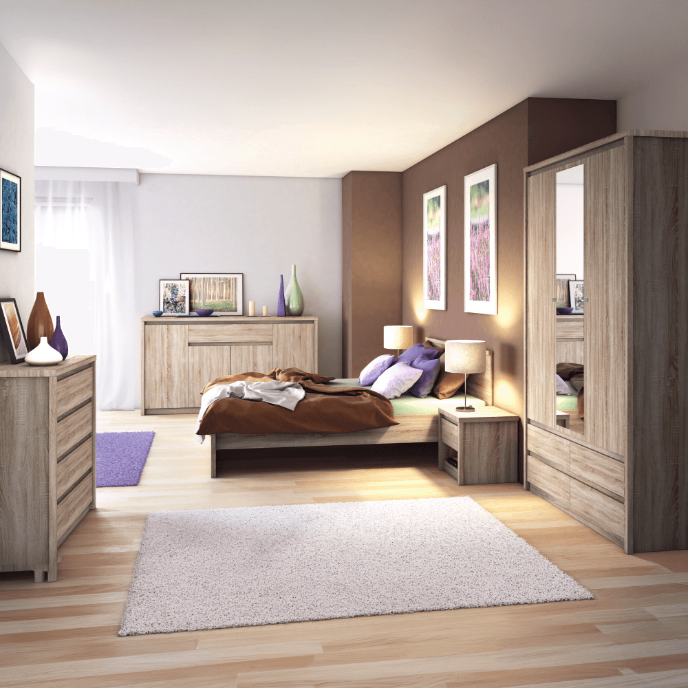 Comoda 4S, stejar sonoma, NORTY TYP 21 — imaginea 4