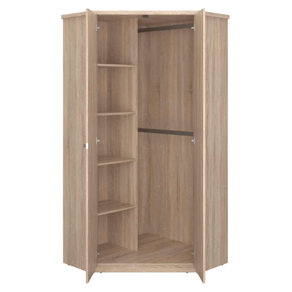 Dulap de colt 2D, stejar sonoma, NORTY TYP 27 — imaginea 5