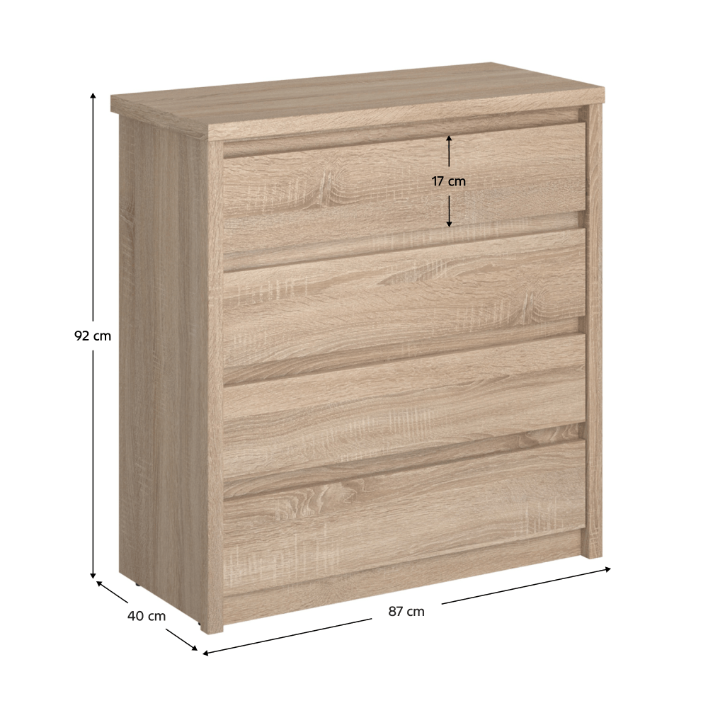 Comoda 4S, stejar sonoma, NORTY TYP 21 — imaginea 7