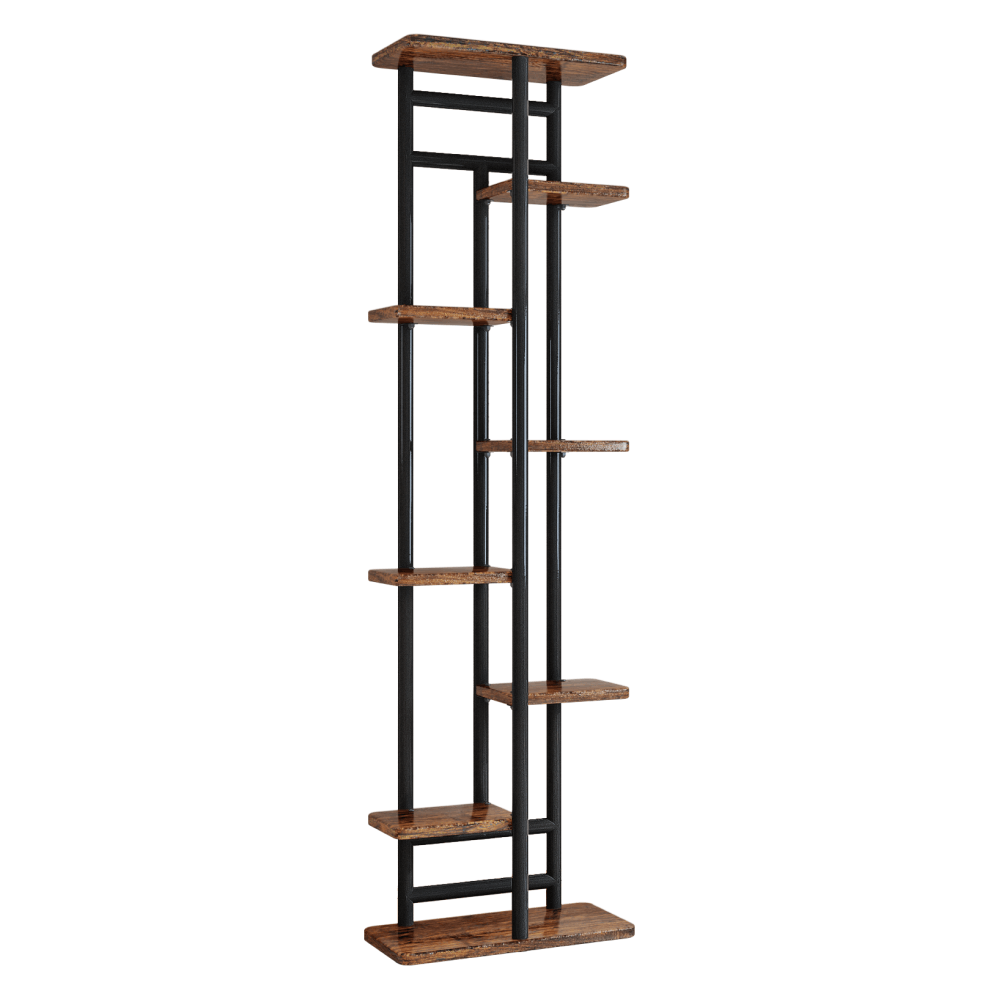 Suport de flori, negru/lemn rustic, LEDOR TIP 4 — imaginea 3