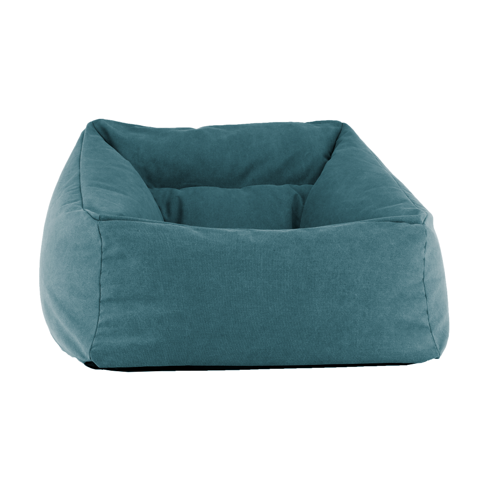 Fotoliu tip sac, material textil verde, URASON — imaginea 3