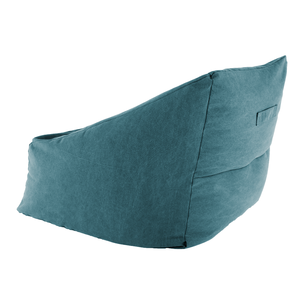 Fotoliu tip sac, material textil verde, URASON — imaginea 7