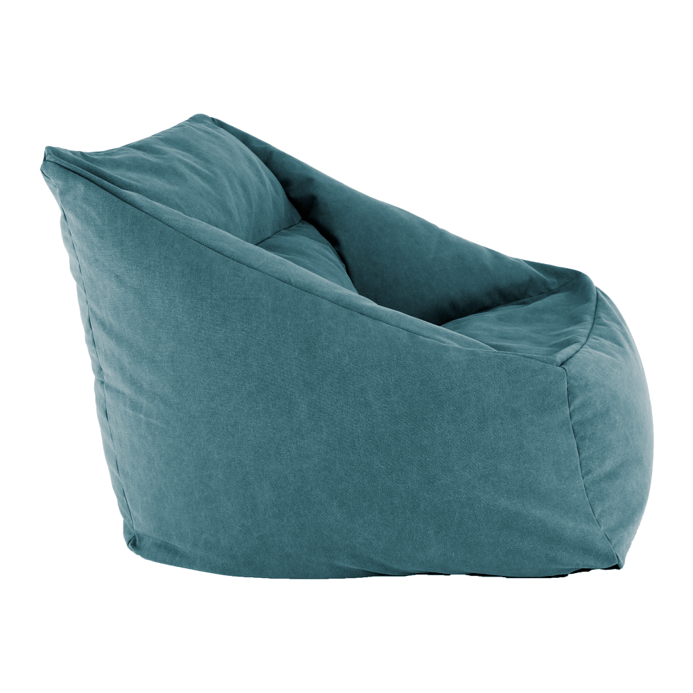 Fotoliu tip sac, material textil verde, URASON — imaginea 8
