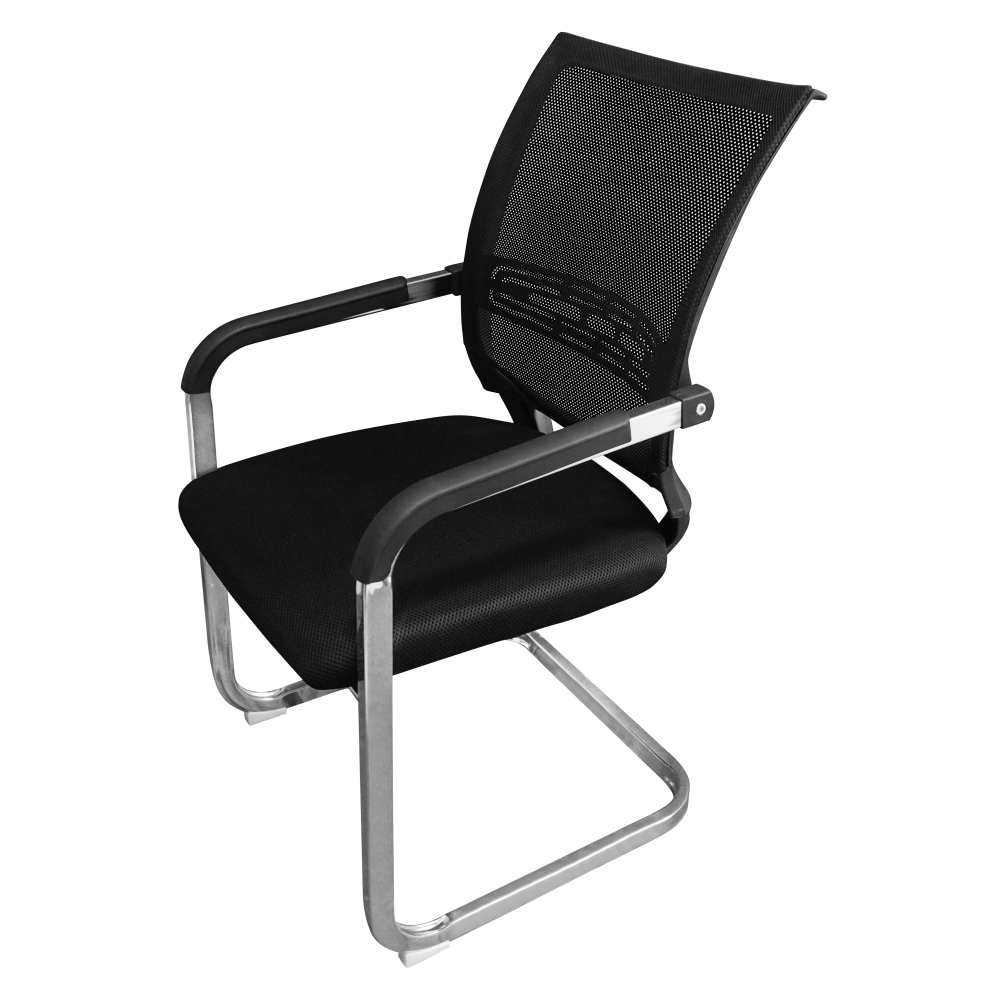 Scaun de conferinte, negru, FAJE — imaginea 4