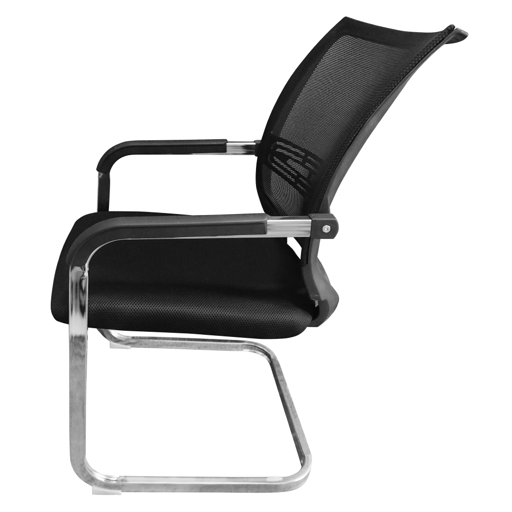 Scaun de conferinte, negru, FAJE — imaginea 5