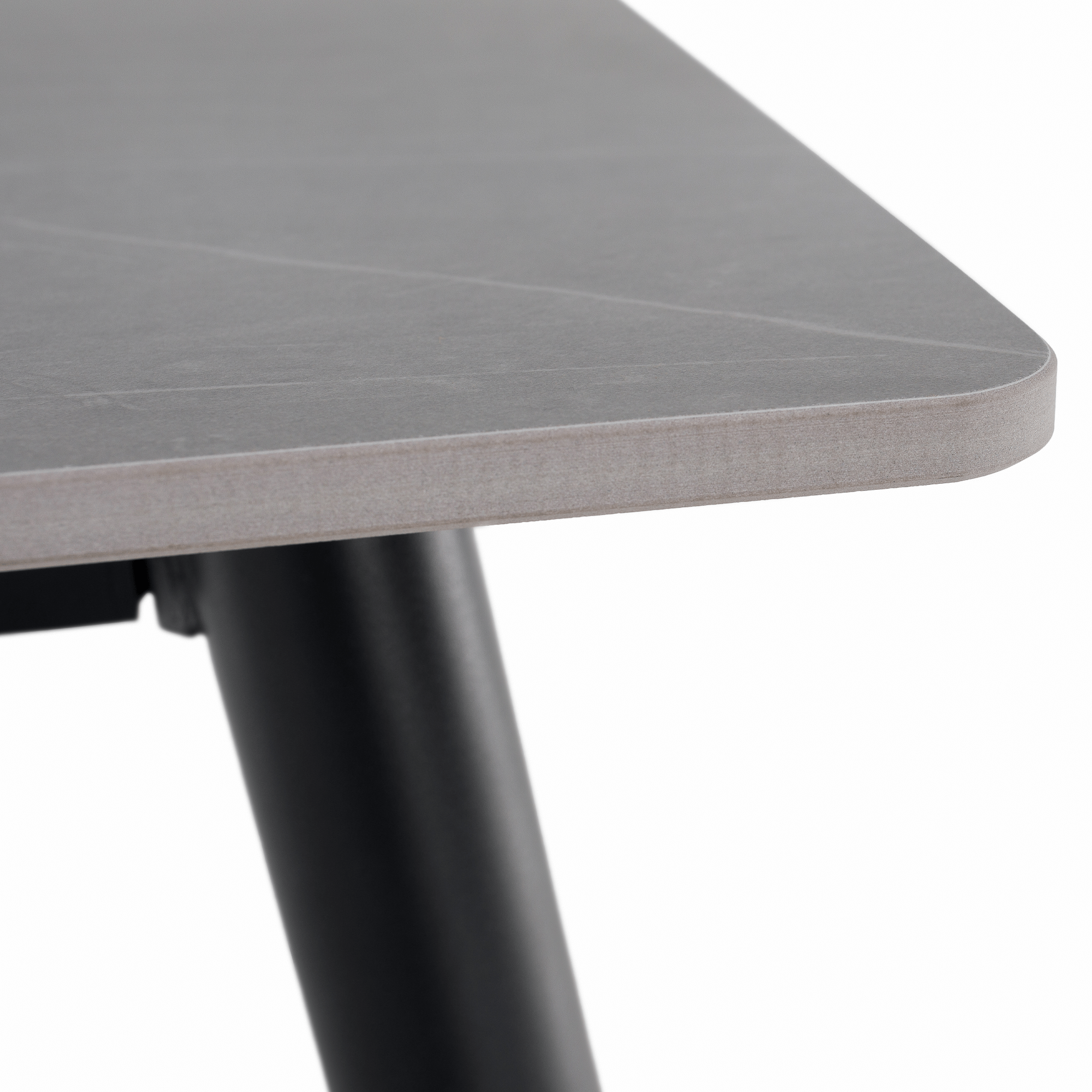 Masa de sufragerie, gri marmura/neagra, 121x71 cm, FLORENC TIP 1 — imaginea 5