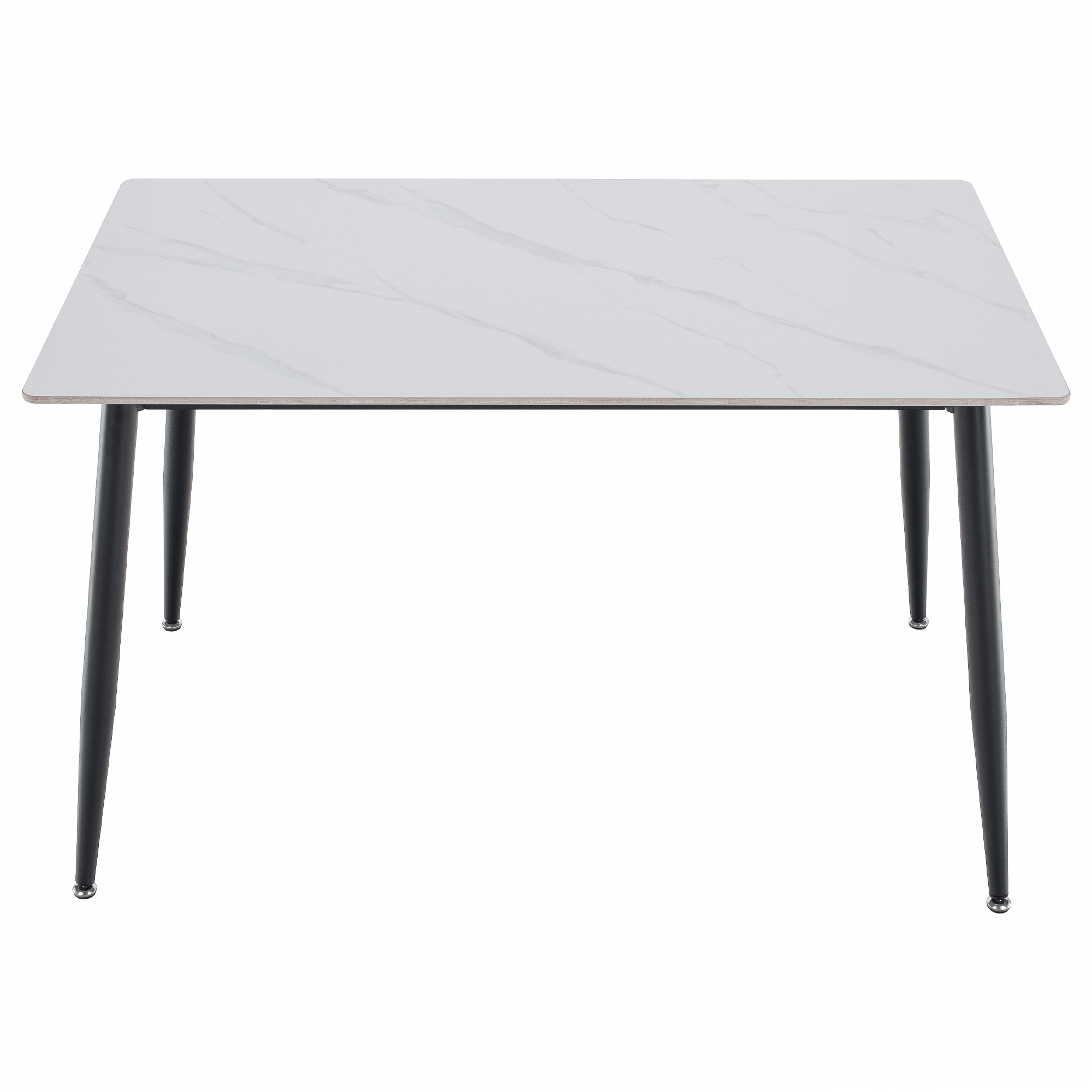 Masa de sufragerie, marmura alba/neagra, 121x71 cm, FLORENC TIP 1 — imaginea 7
