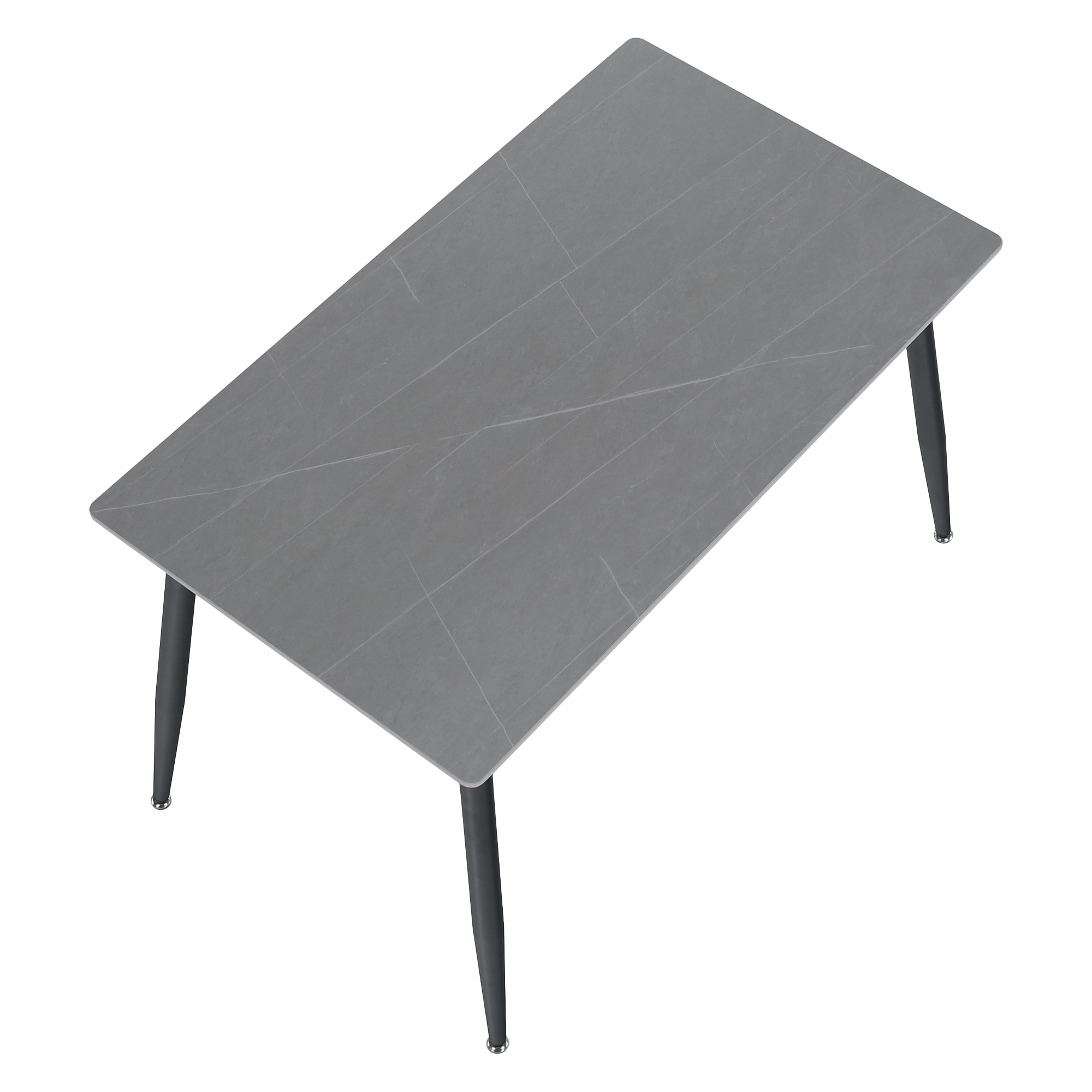Masa de sufragerie, gri marmura/neagra, 121x71 cm, FLORENC TIP 1 — imaginea 12
