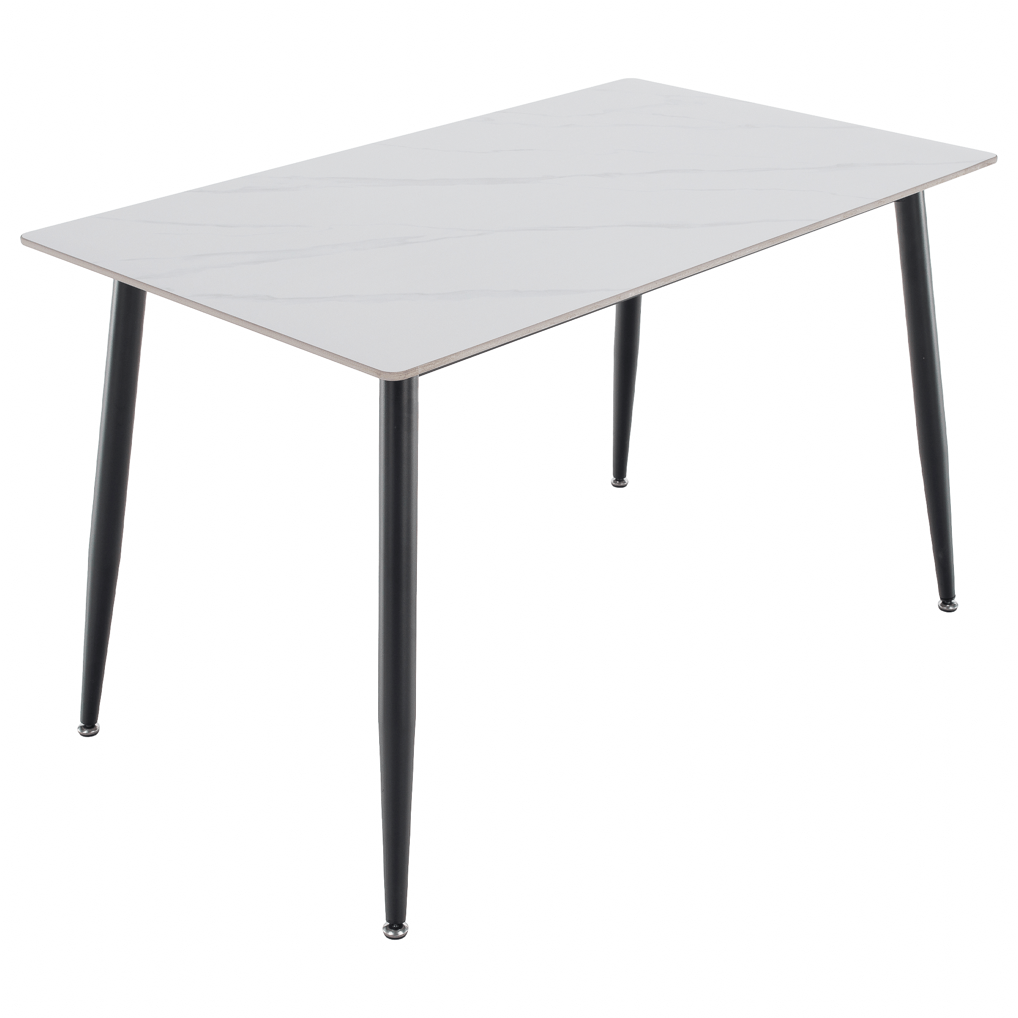 Masa de sufragerie, marmura alba/neagra, 121x71 cm, FLORENC TIP 1 — imaginea 12
