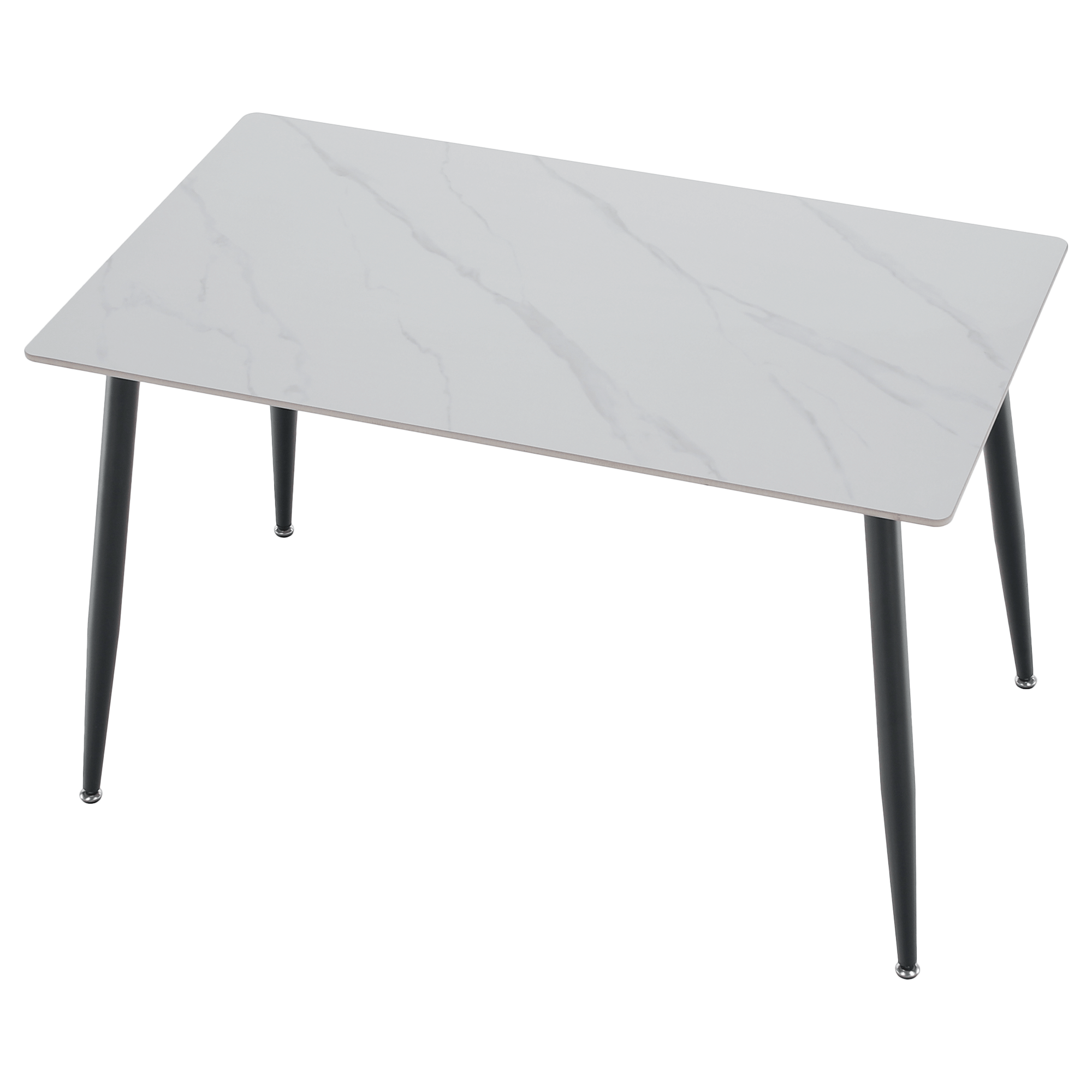 Masa de sufragerie, marmura alba/neagra, 121x71 cm, FLORENC TIP 1 — imaginea 16