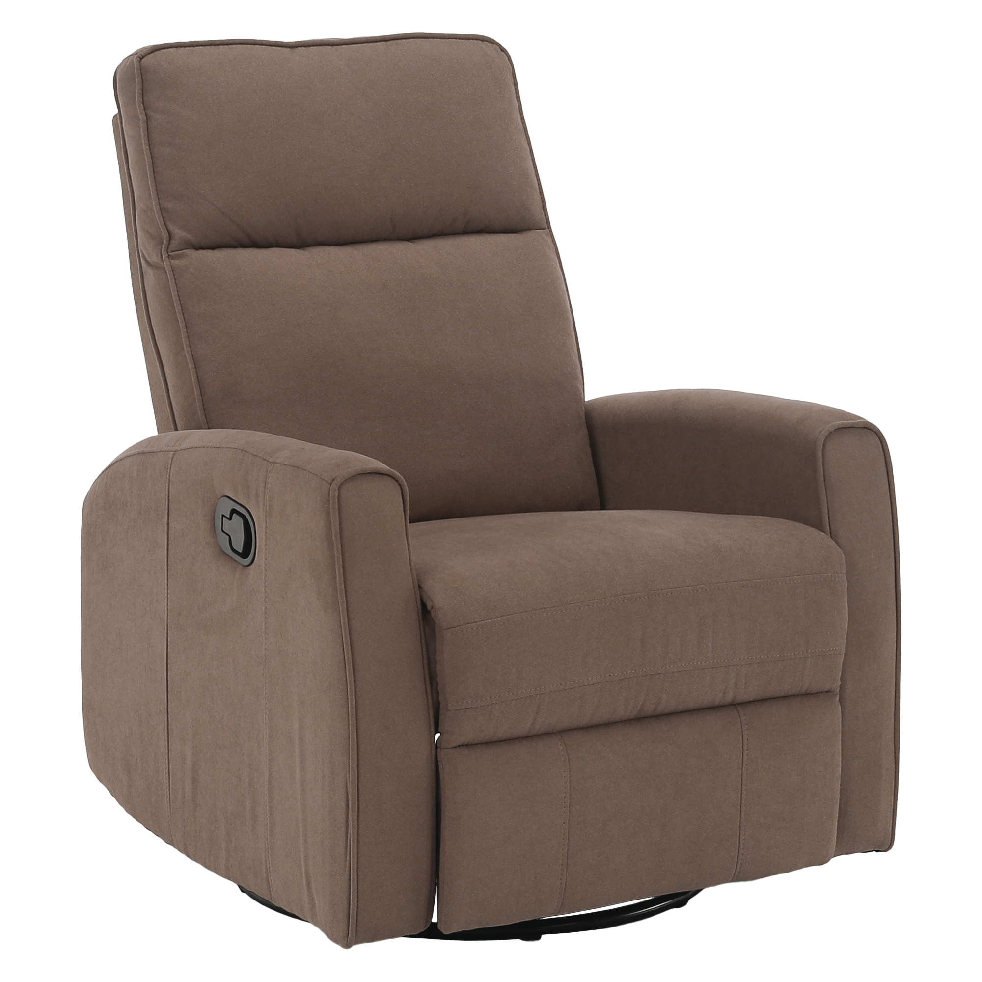 Fotoliu rotativ de relaxare, gri-maroniu taupe, MEKENZI — imaginea 2