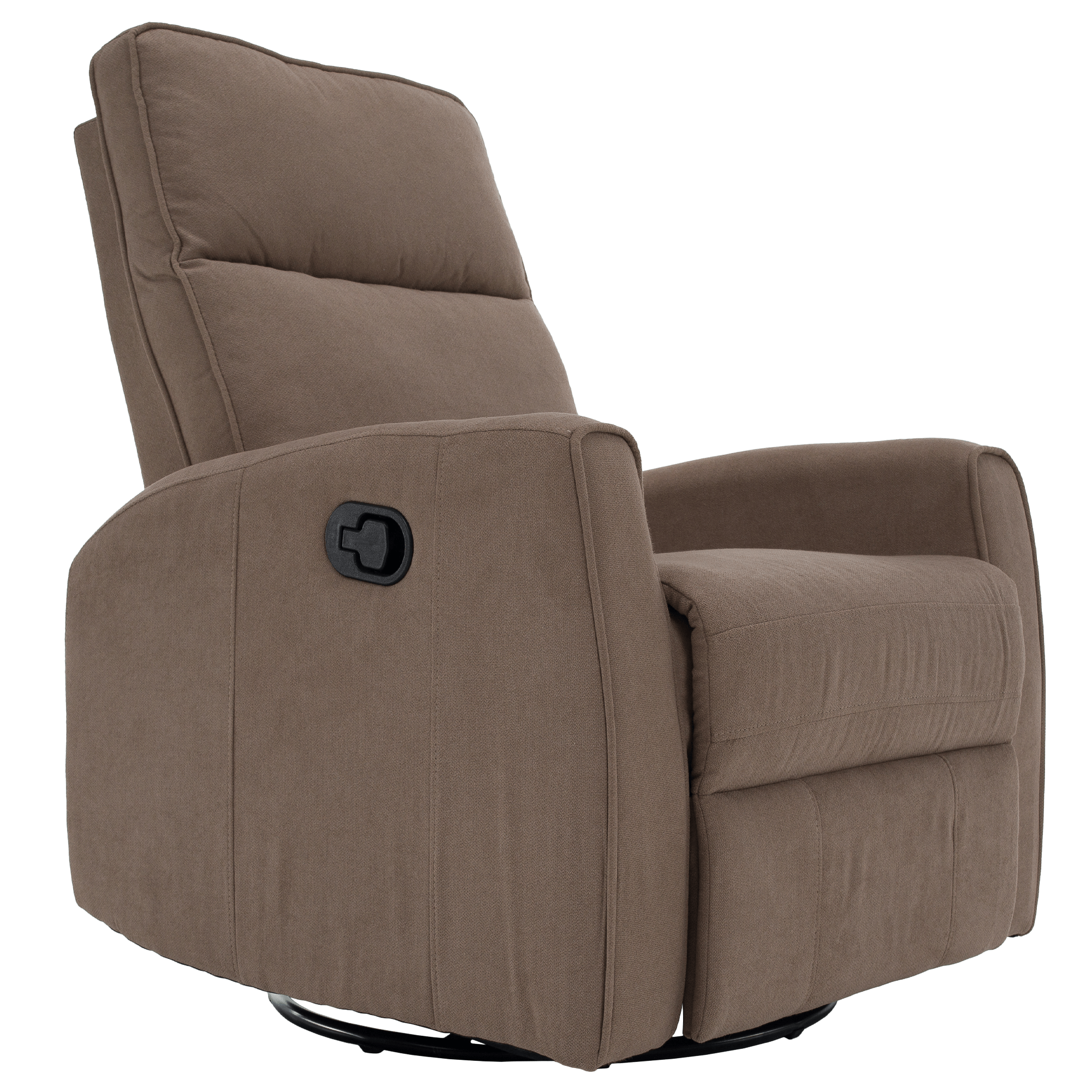 Fotoliu rotativ de relaxare, gri-maroniu taupe, MEKENZI — imaginea 6