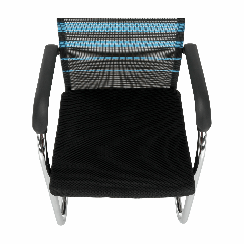 Scaun, albastru/negru, material textil, ESIN — imaginea 9