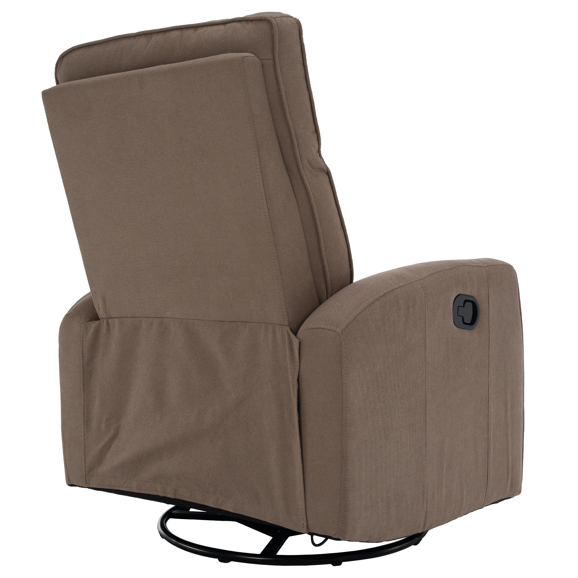 Fotoliu rotativ de relaxare, gri-maroniu taupe, MEKENZI — imaginea 9