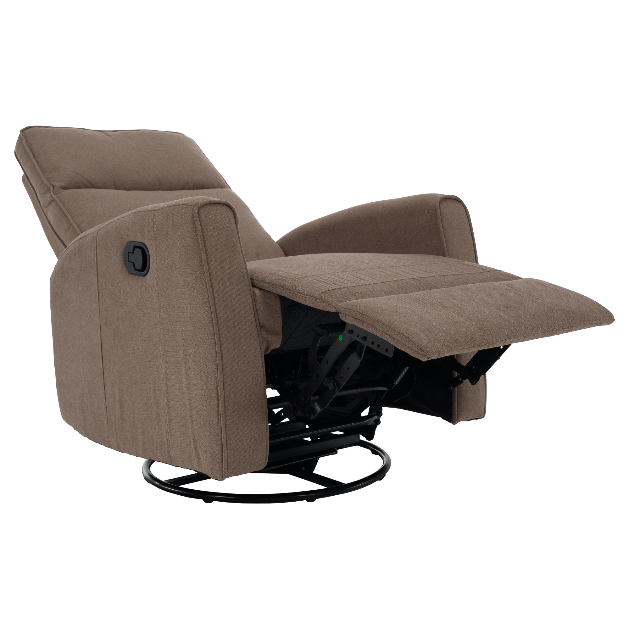 Fotoliu rotativ de relaxare, gri-maroniu taupe, MEKENZI — imaginea 12