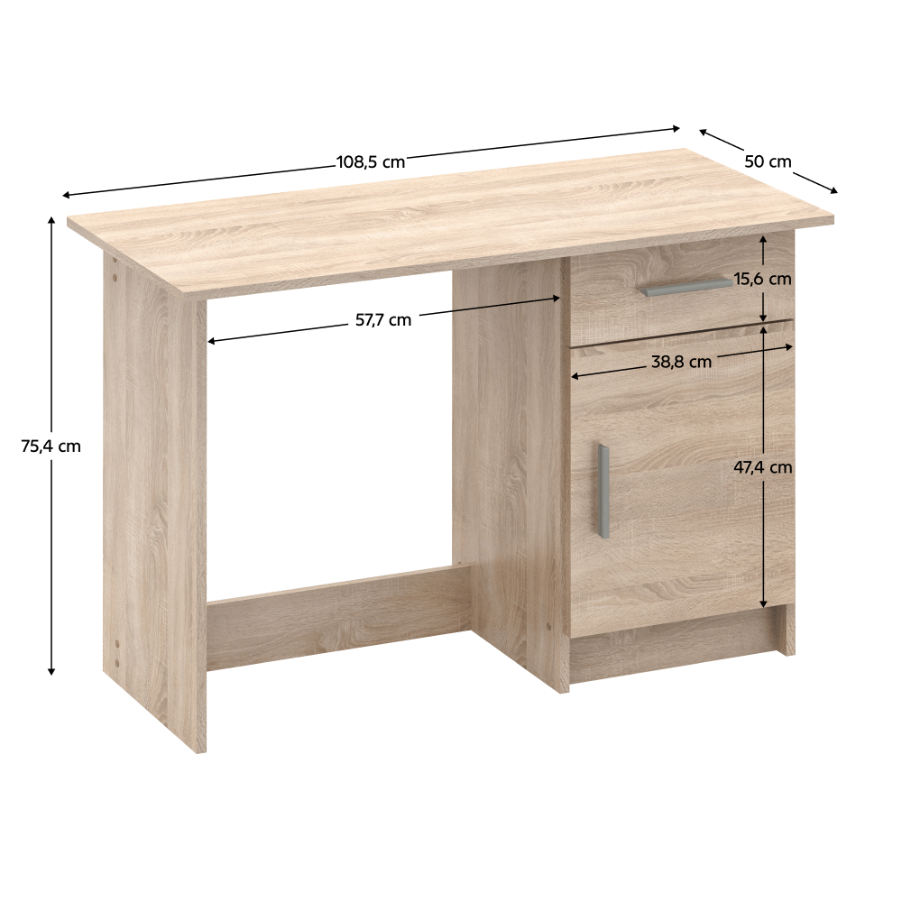 Masa universala pentru PC, stejar sonoma, SIRISS NEW — imaginea 8