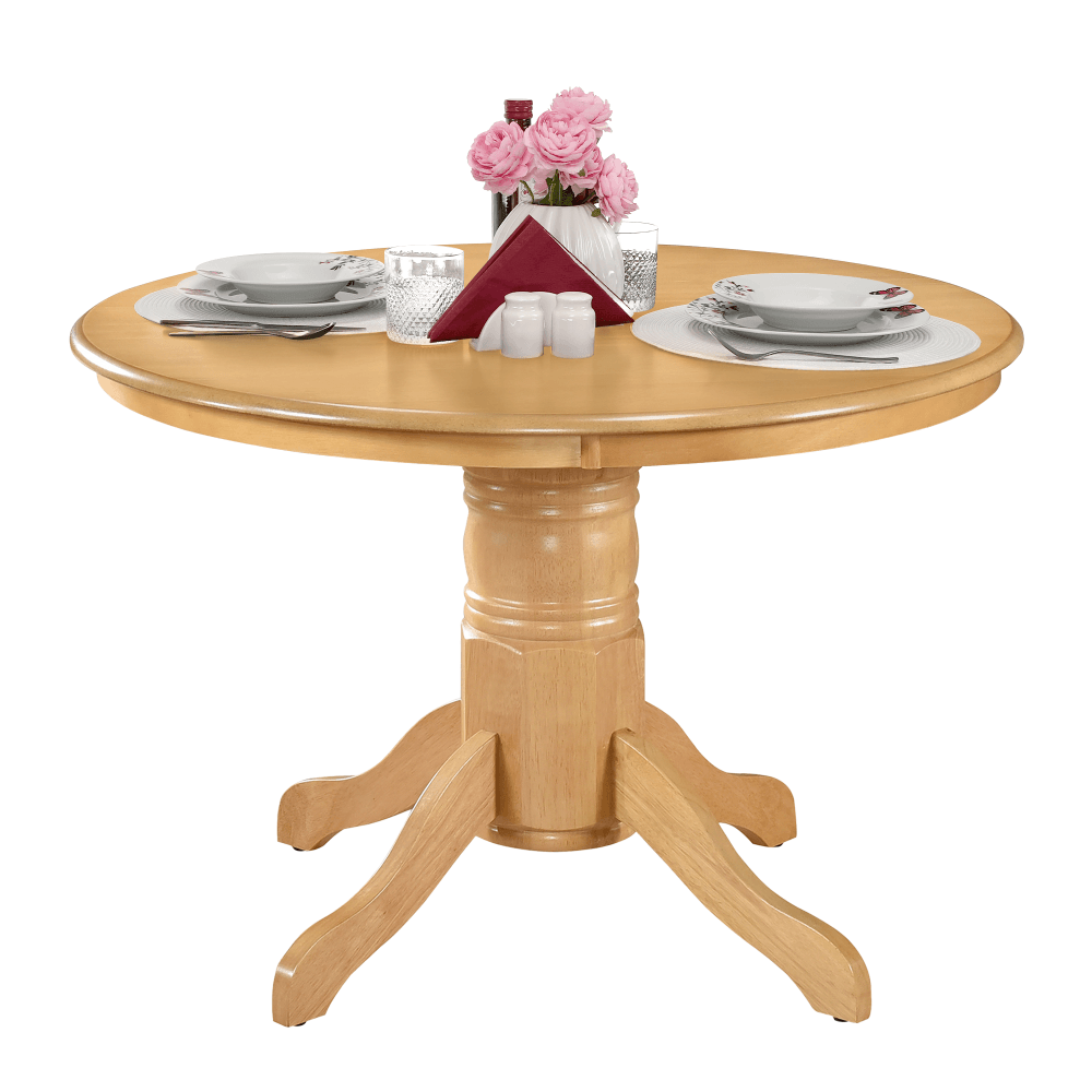 Masa de sufragerie, rotunda, stejar deschis, diametru 106 cm, TABLOS — imaginea 2