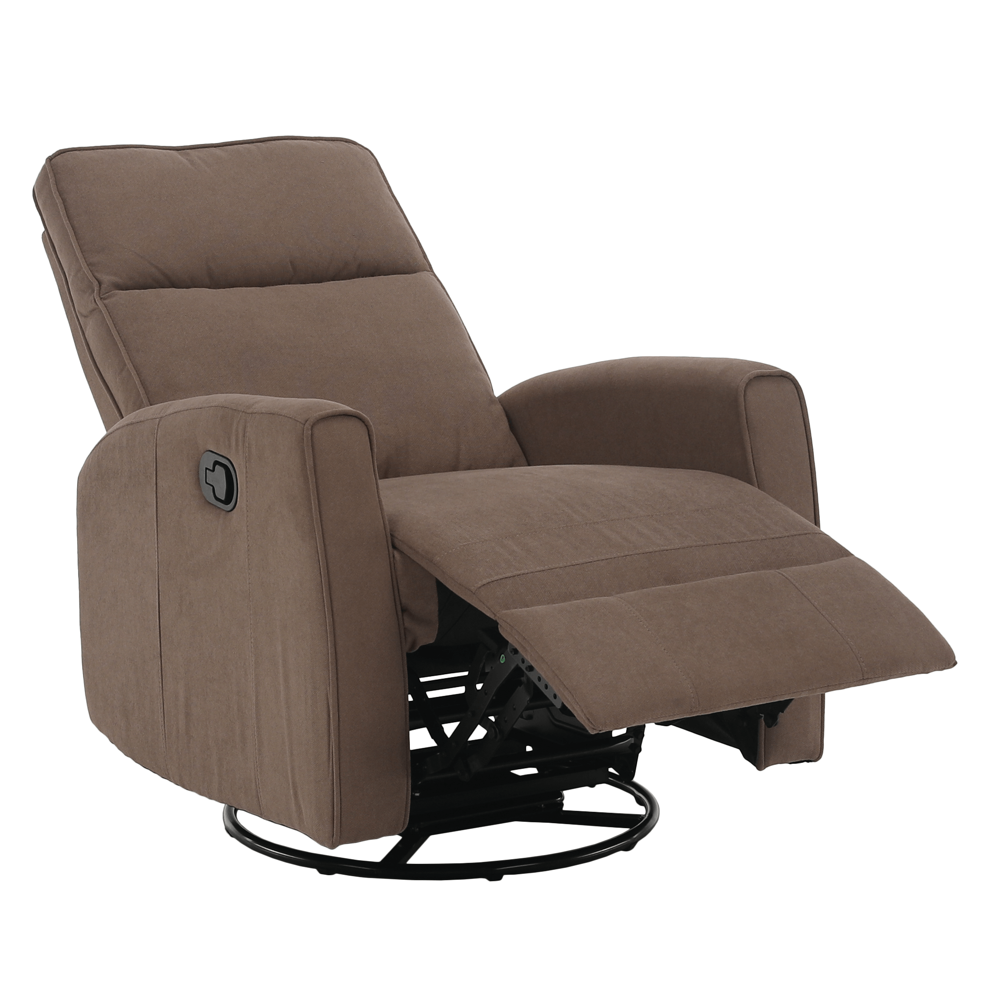 Fotoliu rotativ de relaxare, gri-maroniu taupe, MEKENZI — imaginea 19