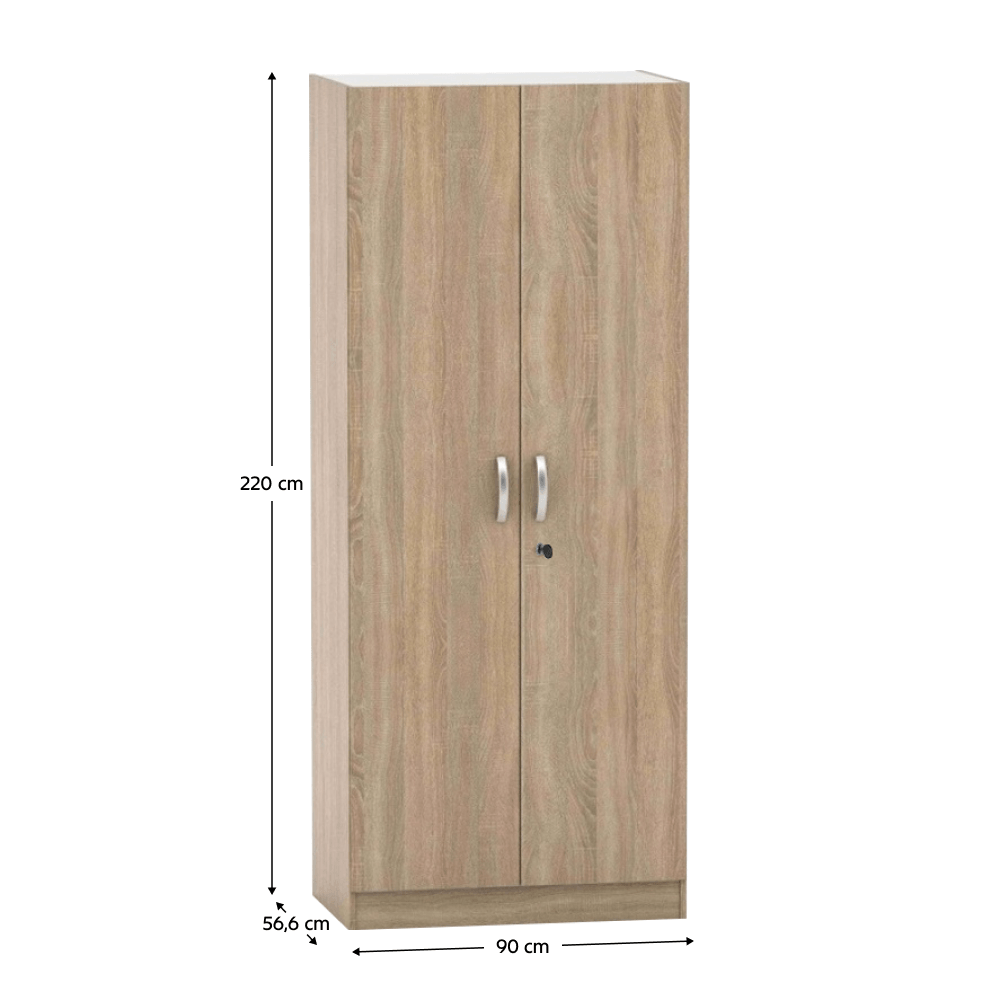Dulap cu lacat, stejar sonoma, BETTY 2 BE02-003-z0 — imaginea 2
