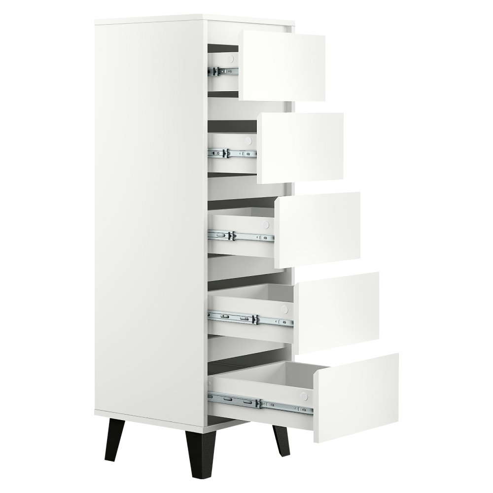 Comoda, alba, BOGAN 5S40 — imaginea 2