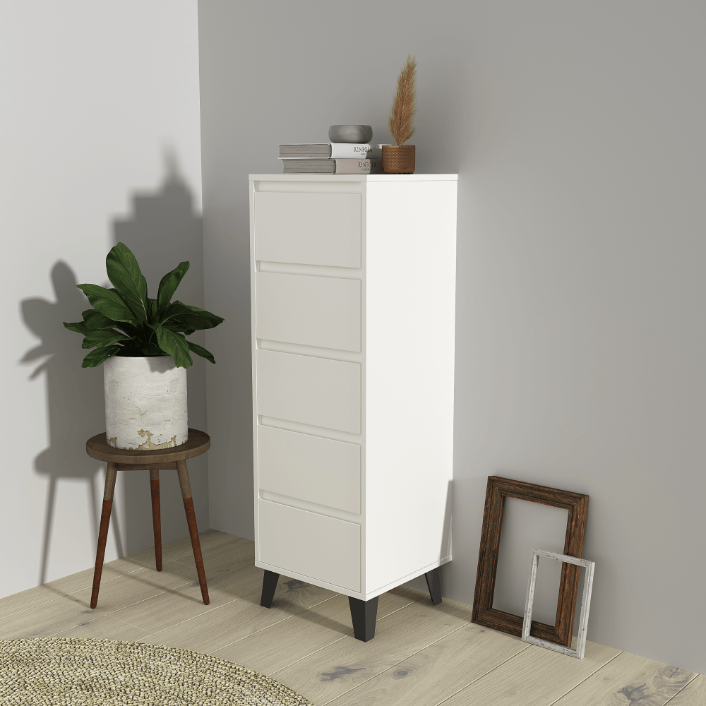 Comoda, alba, BOGAN 5S40 — imaginea 7
