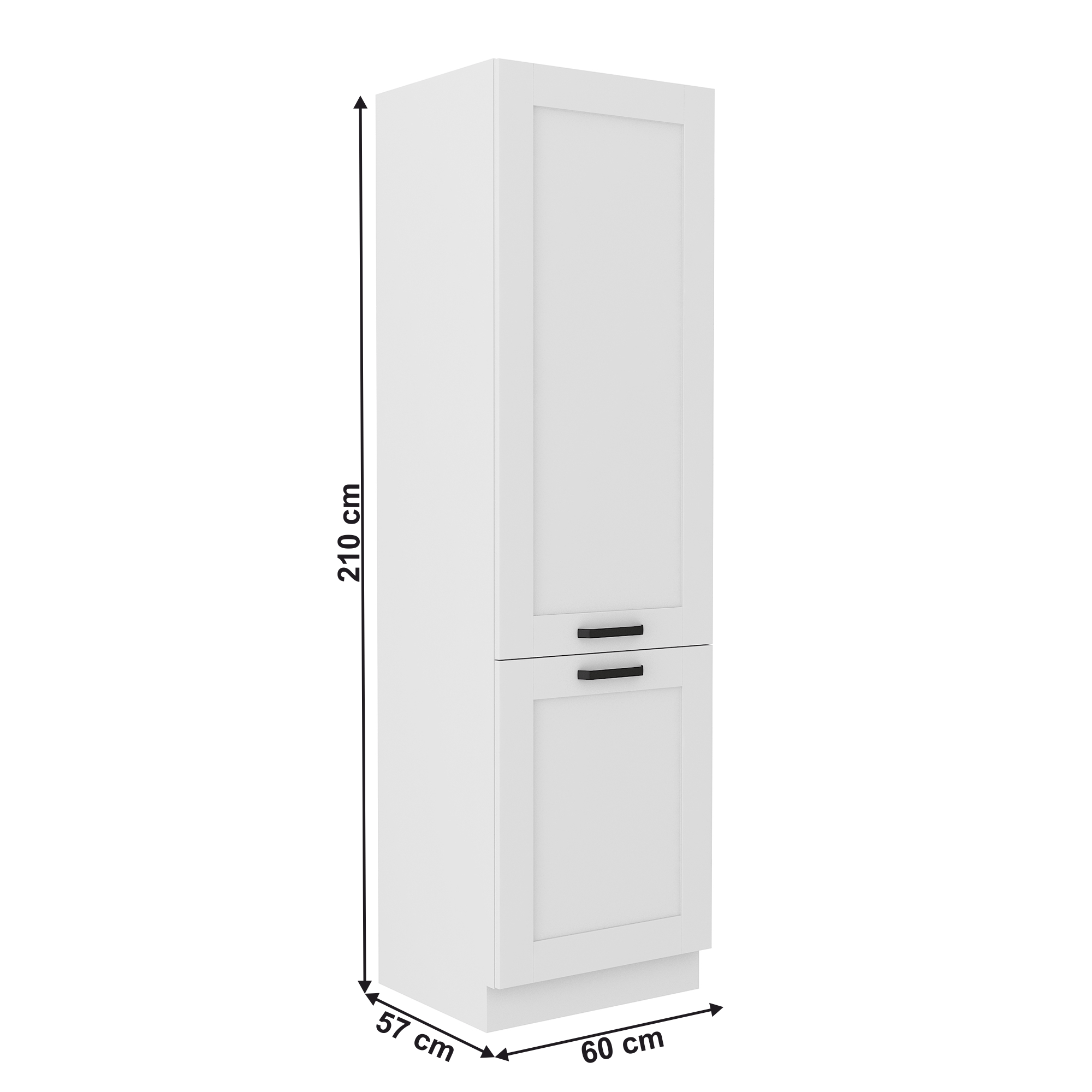 Dulap inalt, cu rafturi, alb, LULA 60 DK-210 2F — imaginea 15