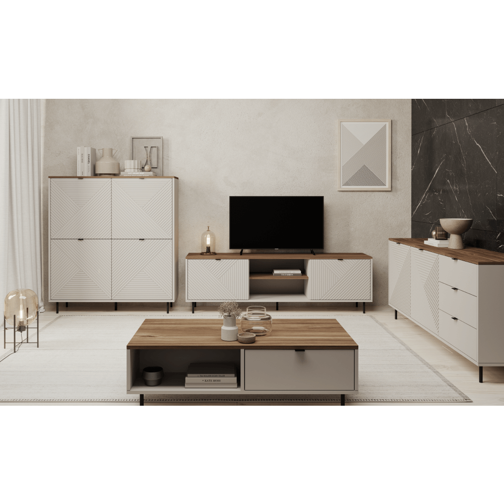 Comoda, casmir/stejar castello, EYCO 2D3S — imaginea 2