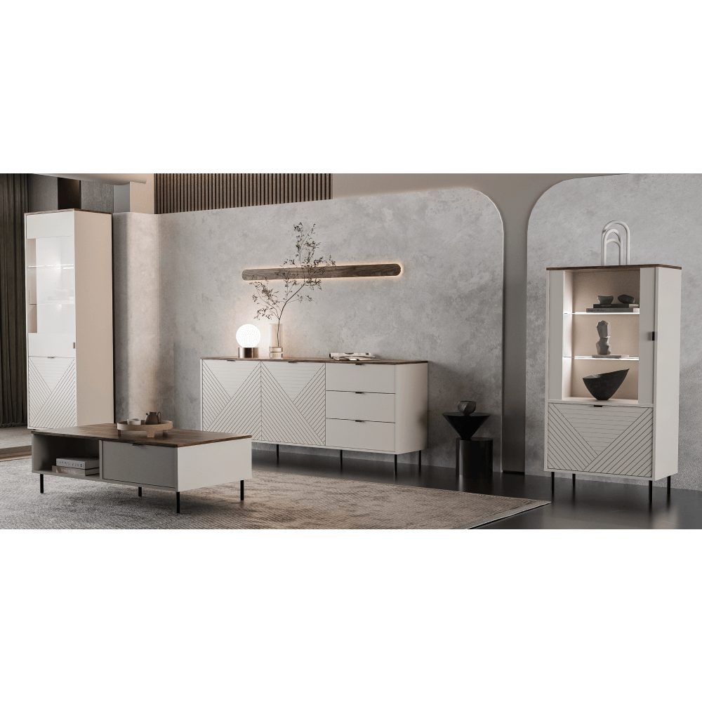 Comoda, casmir/stejar castello, EYCO 2D3S — imaginea 4