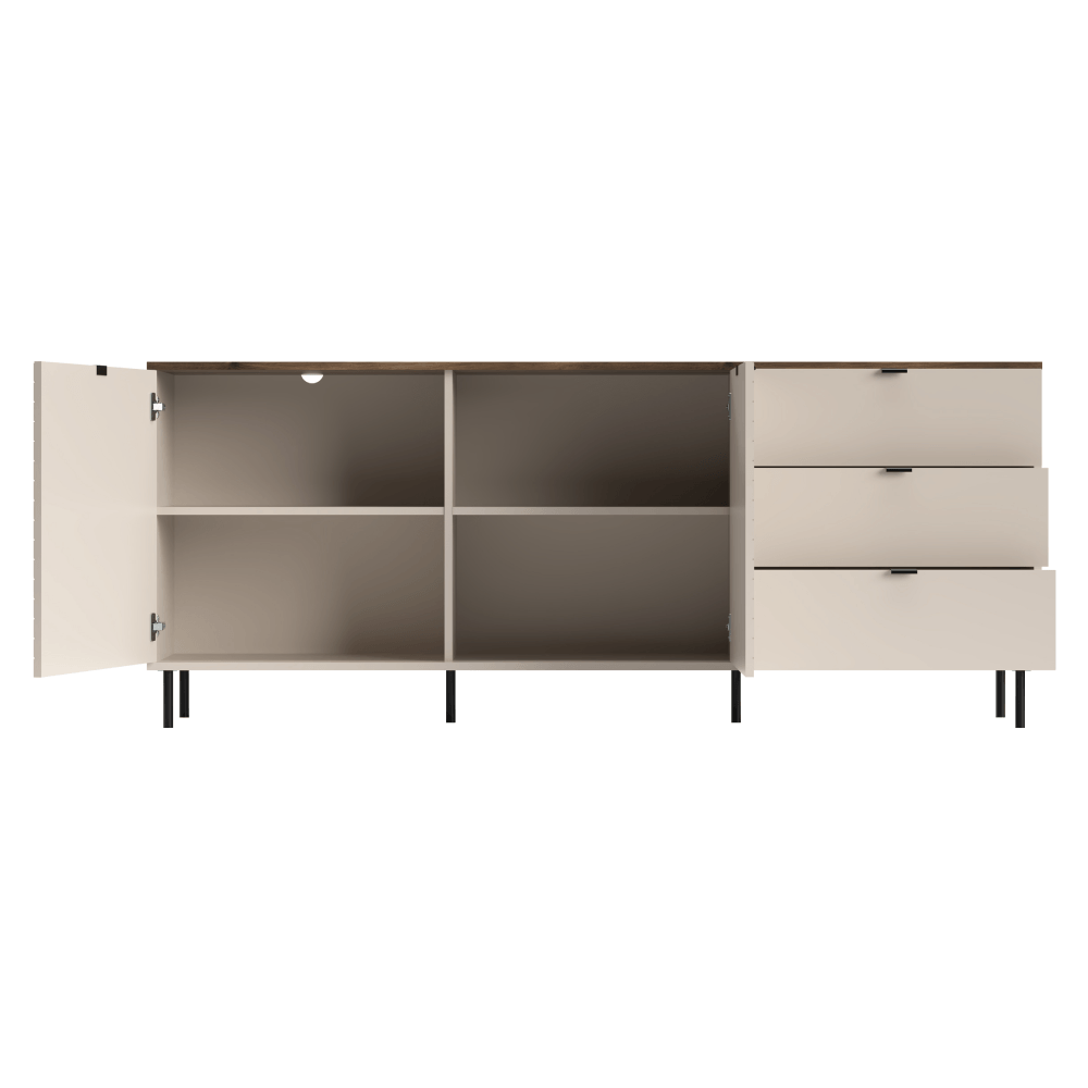 Comoda, casmir/stejar castello, EYCO 2D3S — imaginea 7