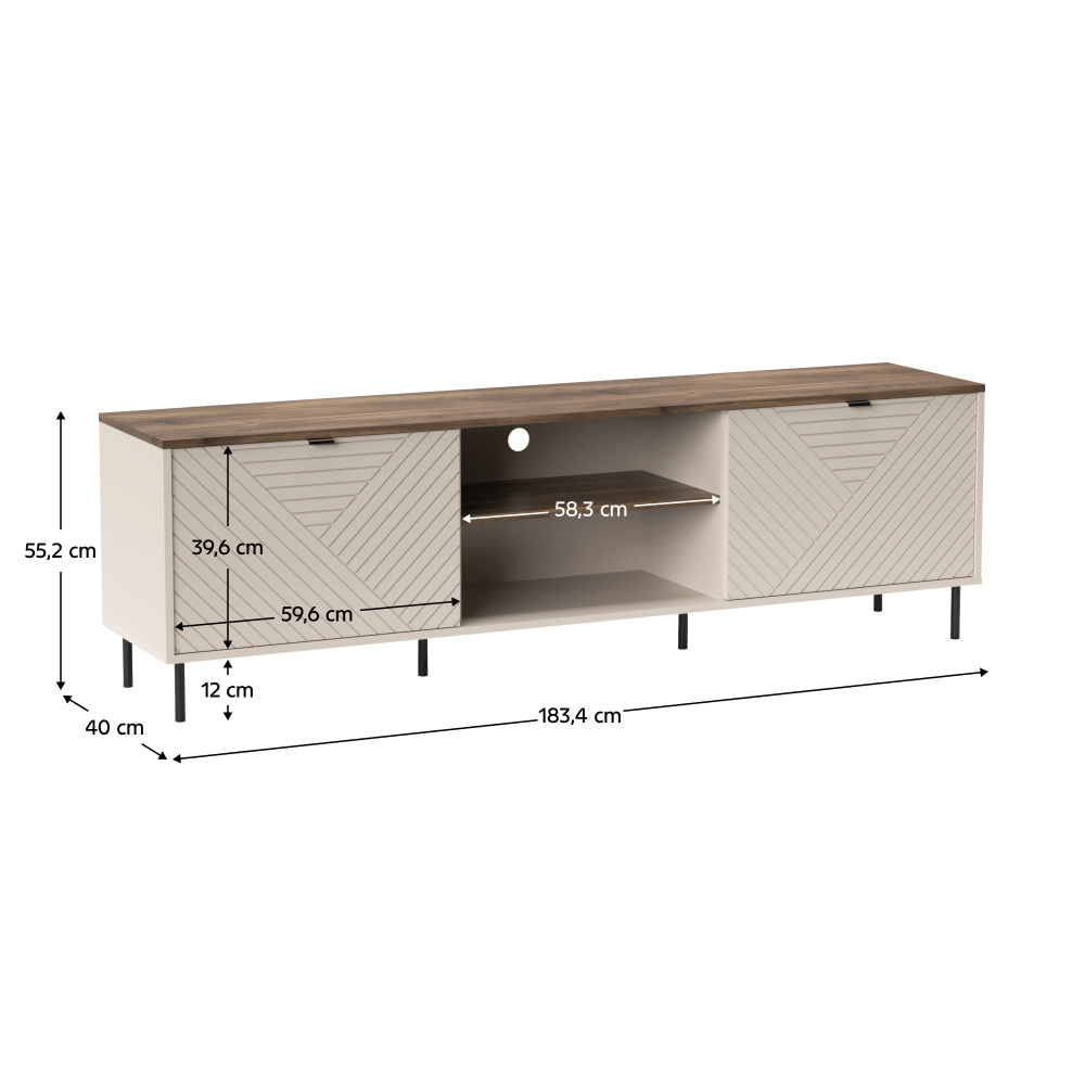 Masuta TV, casmir/stejar castello, EYCO 2D/180 — imaginea 7