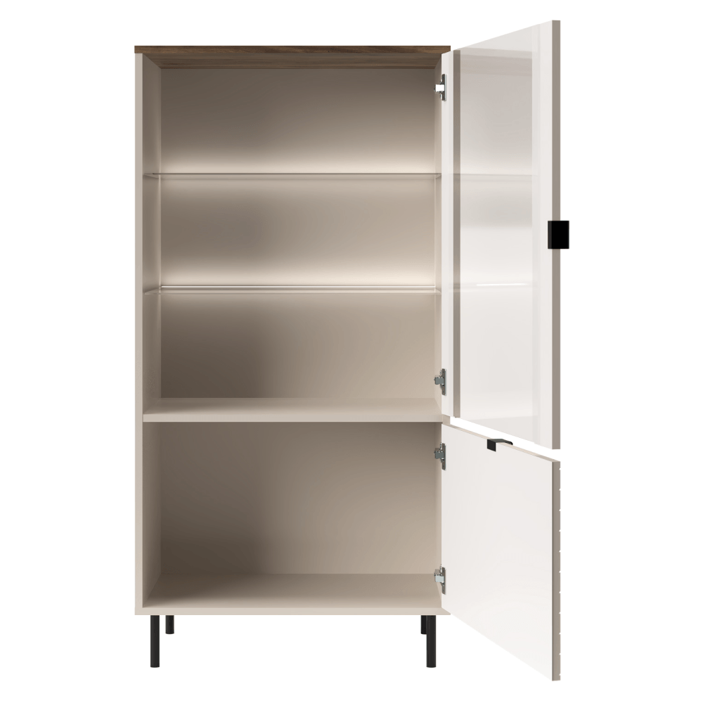 Vitrina joasa, casmir/stejar castello, EYCO 1D1W — imaginea 5