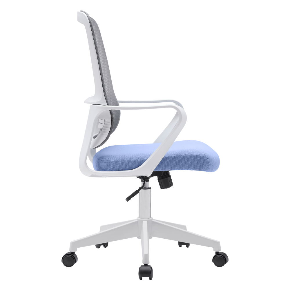 Scaun de birou, neomint-albastru deschis/gri/alb, SALOMO TIP 1 — imaginea 3