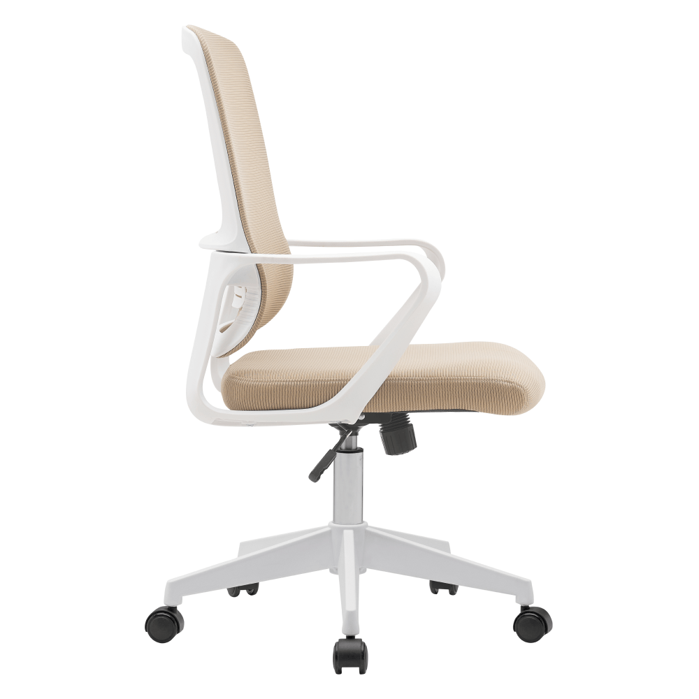 Scaun de birou, bej/alb, SALOMO TIP 1 — imaginea 3