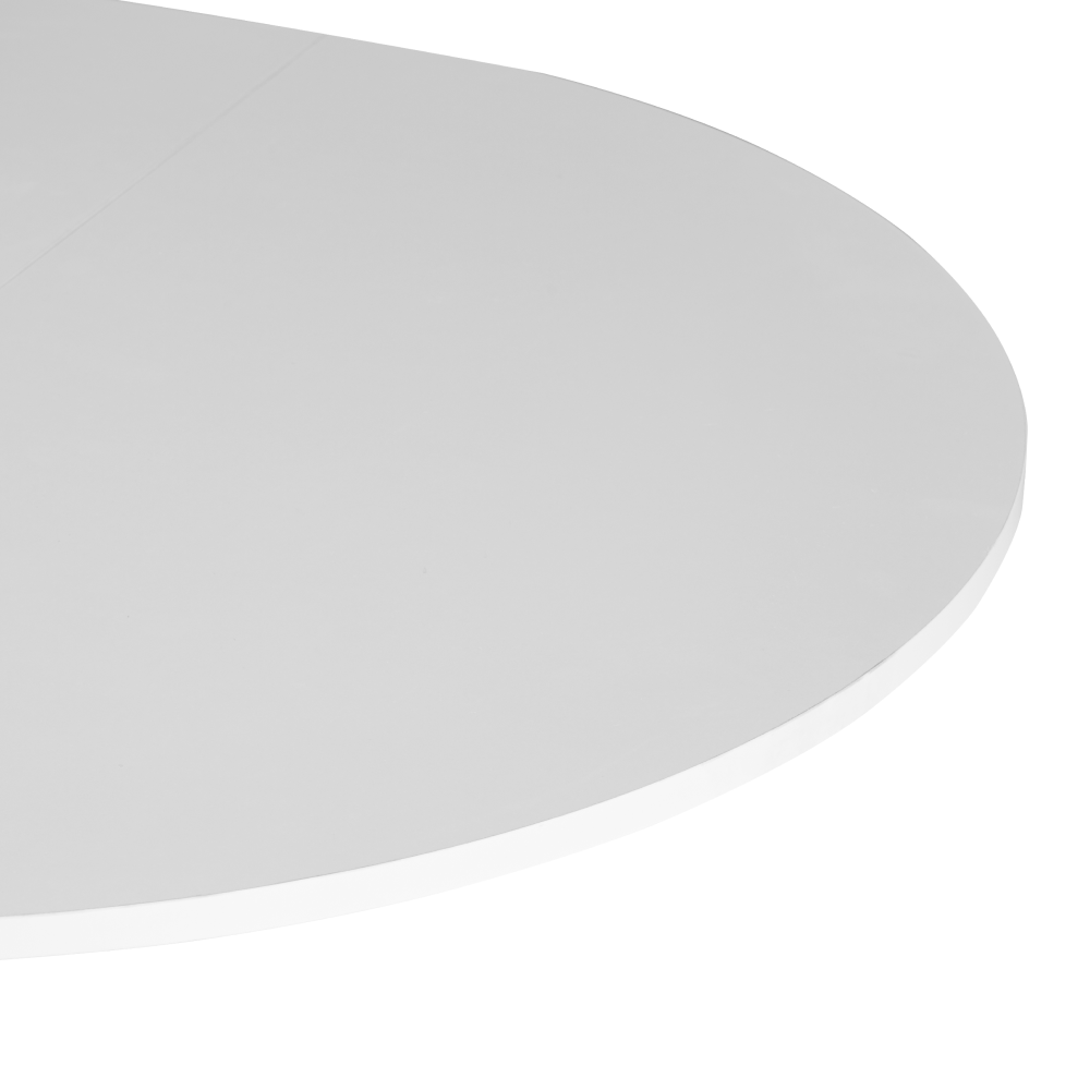 Masa extensibila de dining, alba, 100x100-140x75 cm, ABERO TIP 1 — imaginea 9