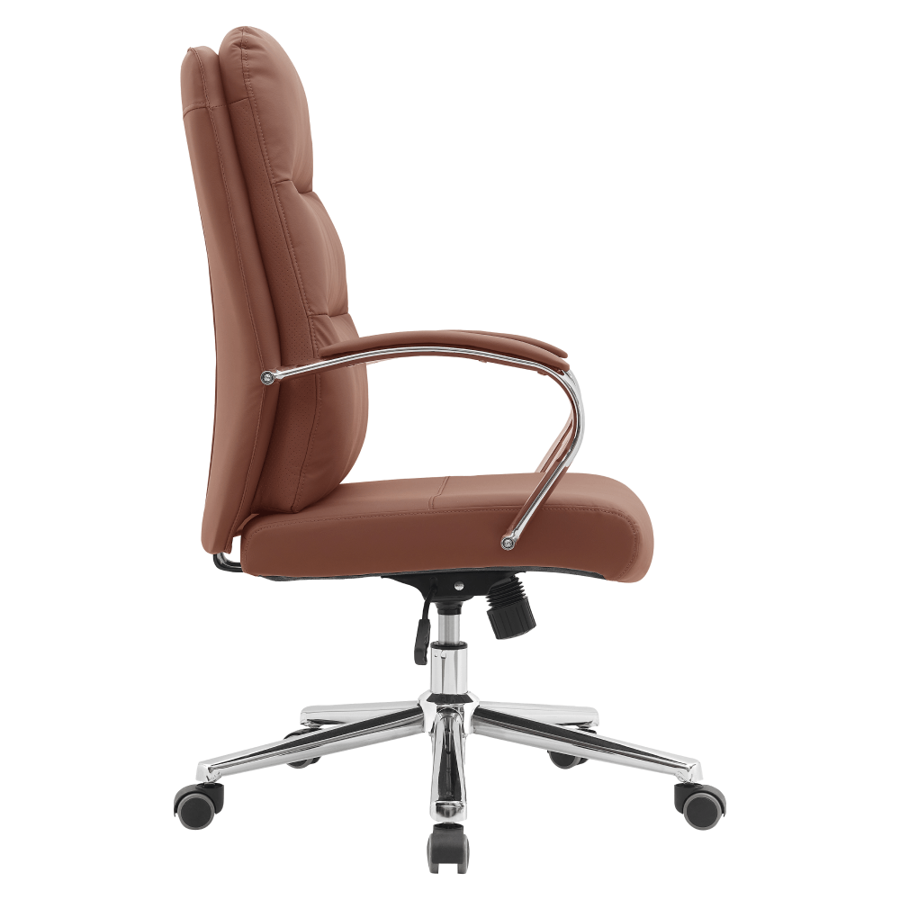 Scaun de birou, maro camel/crom, ADMON — imaginea 3