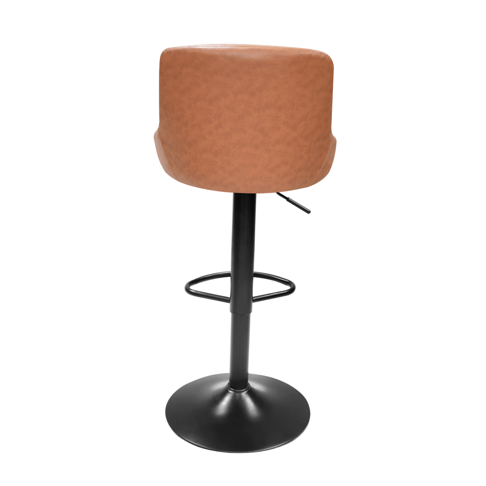 Scaun de bar, coniac/negru, TERKAN NEW — imaginea 3
