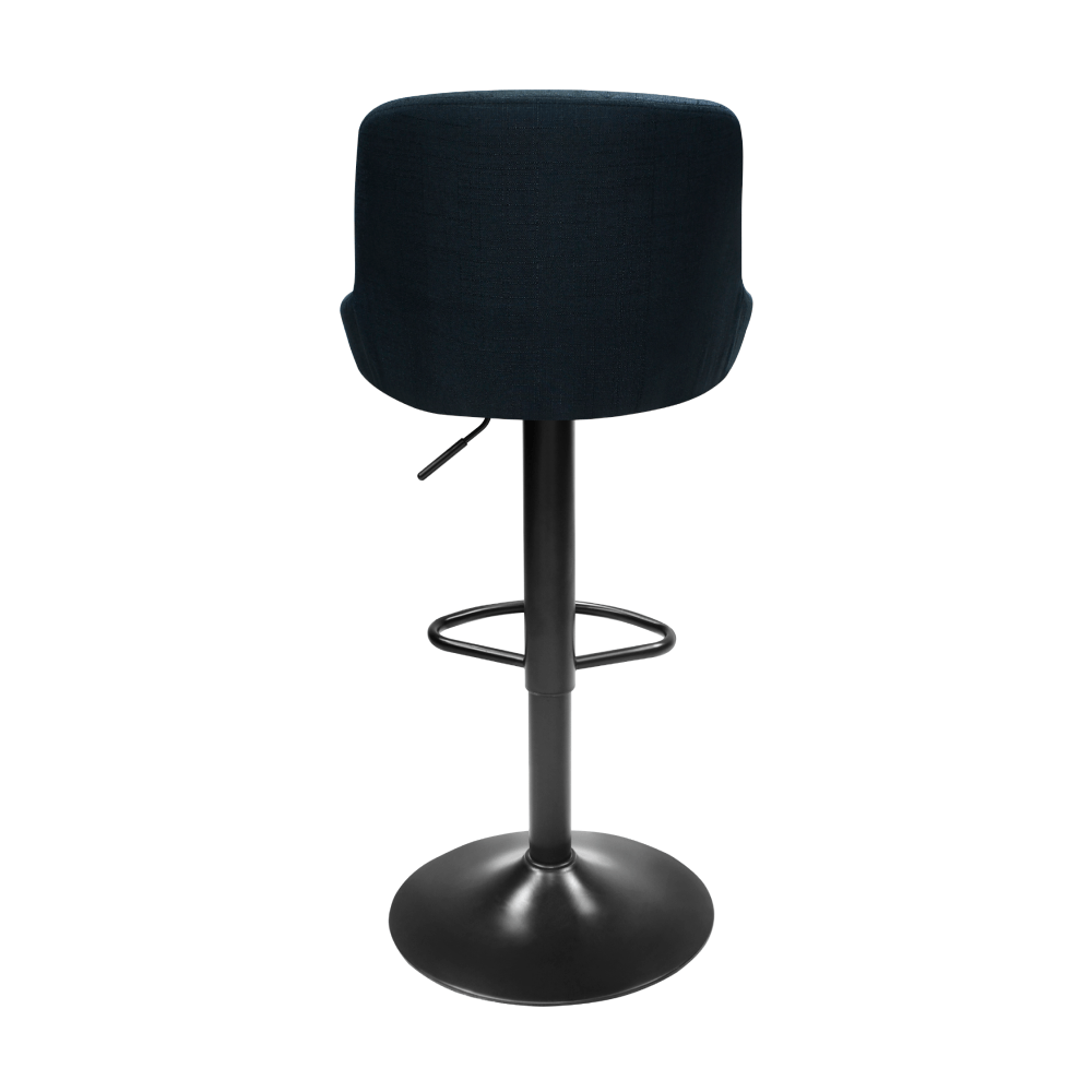 Scaun bar, material textil negru, TERKAN NEW — imaginea 3