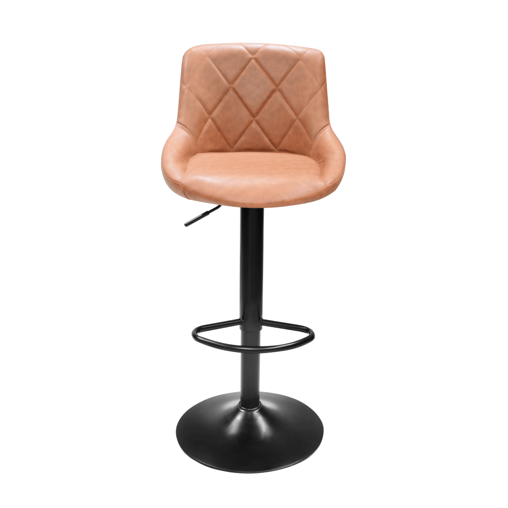 Scaun de bar, coniac/negru, TERKAN NEW — imaginea 4