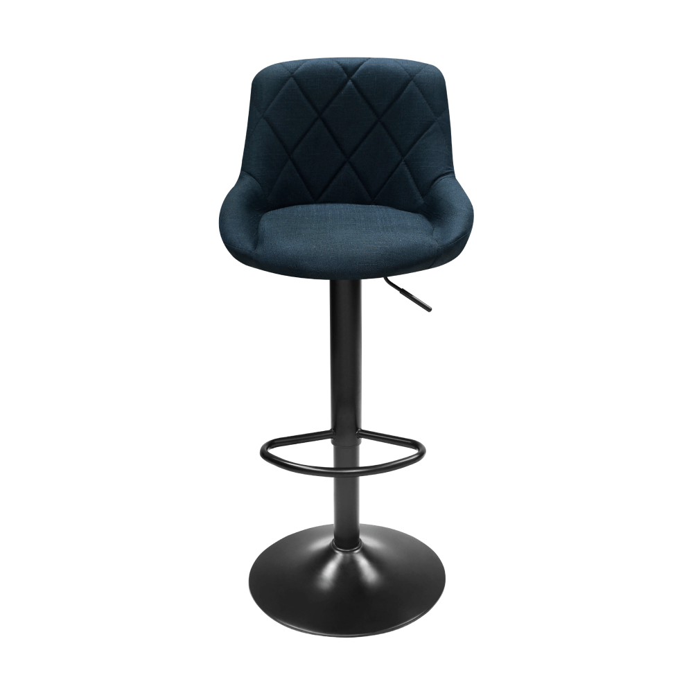 Scaun bar, material textil negru, TERKAN NEW — imaginea 4