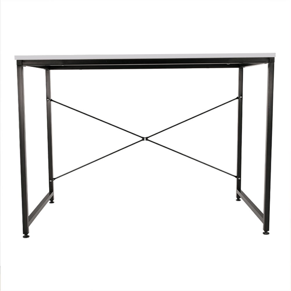 Birou, alb/negru, 120x60 cm, MELLORA — imaginea 3