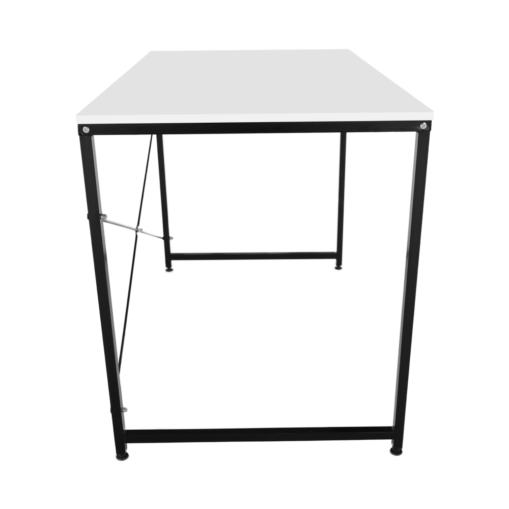 Birou, alb/negru, 120x60 cm, MELLORA — imaginea 4