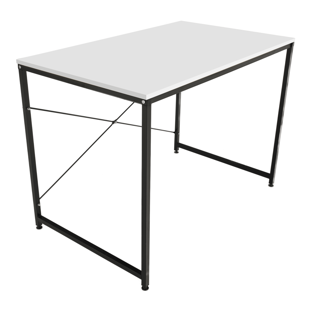 Birou, alb/negru, 120x60 cm, MELLORA — imaginea 5