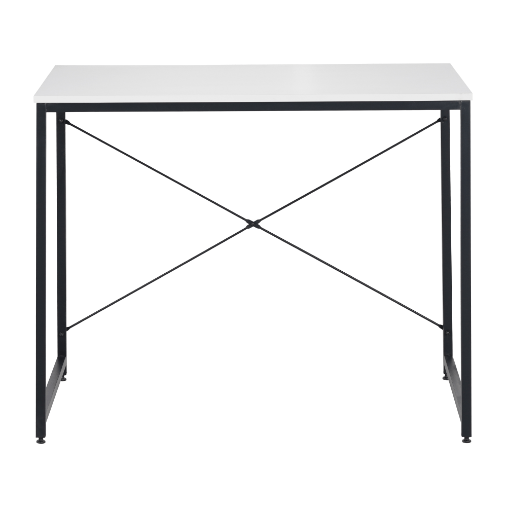 Birou, alb/negru, 90x60 cm, MELLORA — imaginea 3