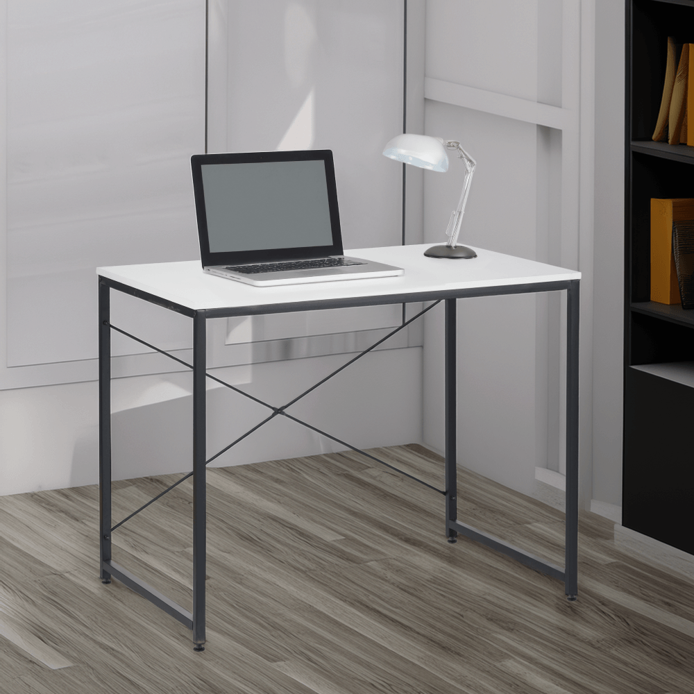 Birou, alb/negru, 90x60 cm, MELLORA — imaginea 6