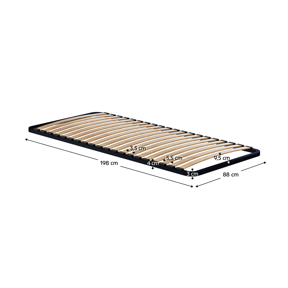 Somiera cu cadru fix, 90x200, SOMIERA METALIC 2 NEW — imaginea 3